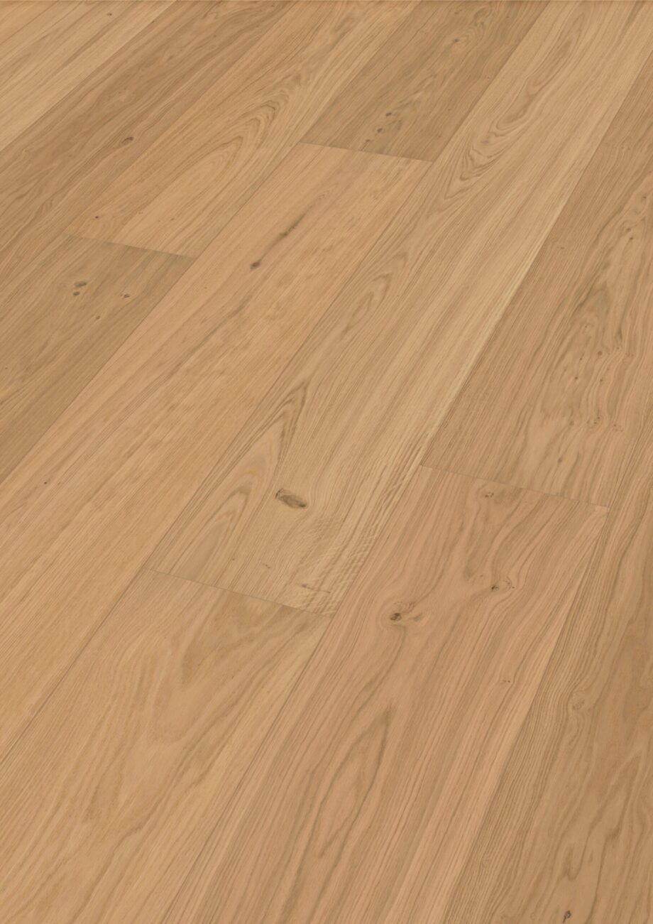 Паркетная доска дуб Meister Lindura Pure natural oak 320mm, брашированная, 1 полоса, натуральное масло