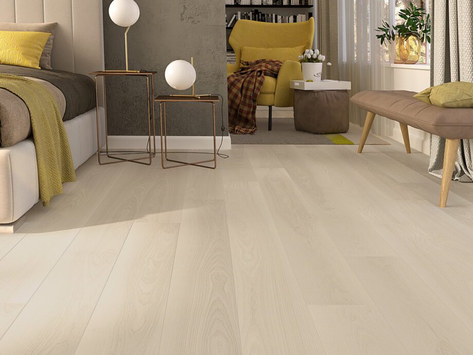 Паркетная доска ясень Esta Elegant Frost Ivory Pores 240 мм экстраматовый лак – 3