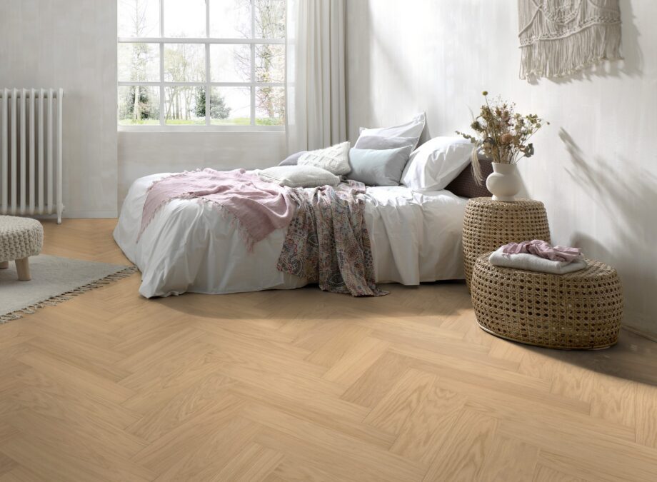 Kalasabaparkett Parky Swing Ivory Oak Premium – interjöör