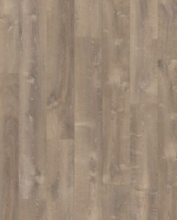 Плитка ПВХ Виниловая LVT QUICK STEP, Pulse Click, Дуб Sand storm oak brown, фаска