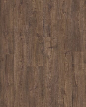 Плитка ПВХ Виниловая LVT QUICK STEP, Pulse Click Plus, Дуб Autumn Oak Chocolate, фаска