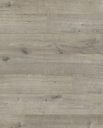 Плитка ПВХ Виниловая LVT QUICK STEP, Pulse Click Plus, Дуб хлопковый темно-серый пилёный, фаска