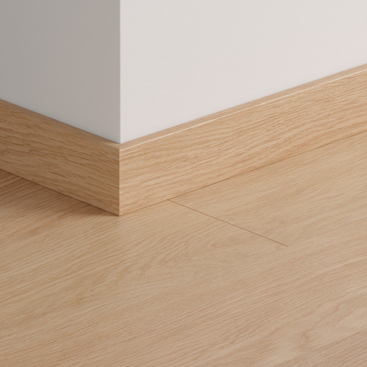 Плинтус Quick-Step White Varnished Oak для ламината, МДФ, 12x58x2400 мм