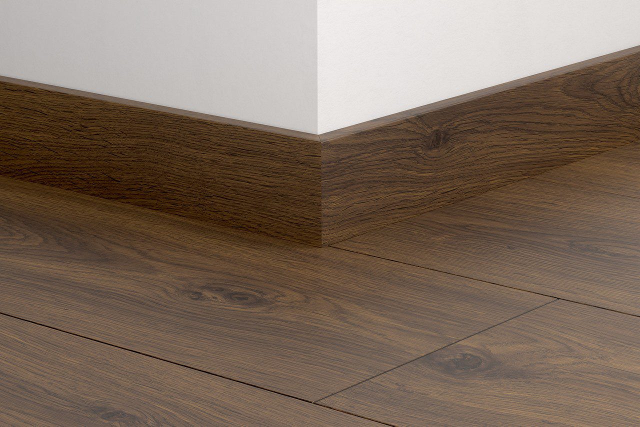 Плинтус Quick-Step Peanut Brown Oak для ламината, МДФ, 12x58x2400 мм
