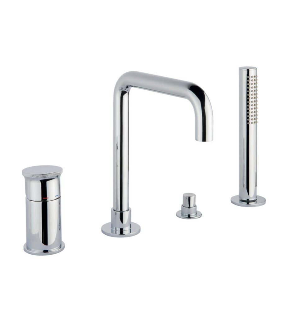 Смеситель на борт ванны Emmevi Filobrass 85120, 4 отверстия, хром Смеситель на борт ванны Emmevi Filobrass 85120, 4 отверстия – 4