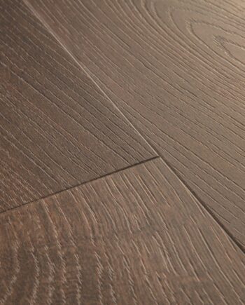 SPC плитка Quick Step autumn oak chocolate alpha medium planks, фаска
