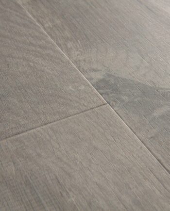 SPC плитка Quick Step cotton oak cozy grey alpha medium planks, фаска