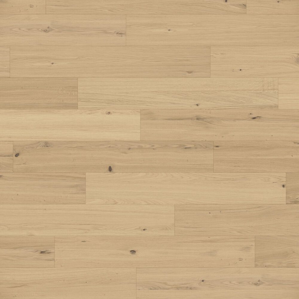 Паркетная доска Parky Pro Ivory Oak Rustic Light, дуб, шпонированная, брашированная, суперматовый лак, однополосная, 1203 x 190 x 7,2 мм