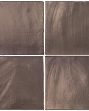 Metalliefektiga reljeefne keraamiline seinaplaat Dune Tabarca Copper Matt