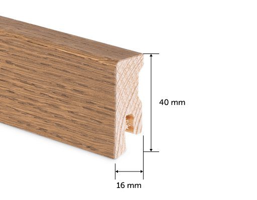 Плинтус Thede & Witte Cube 40, вишня, 15 x 40 x 2400 мм