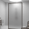 Душевая перегородка Walk-in Hietakari Bläk 712 New York, чёрный профиль, матовое стекло сатин
