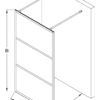 Душевая перегородка Walk-in Hietakari Bläk 713 Tokyo – 2