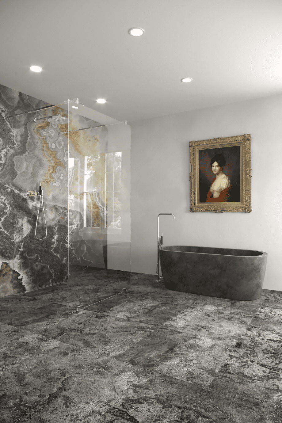 Душевая перегородка Walk-in Hietakari Vetro 556, хромированная фурнитура, прозрачное стекло