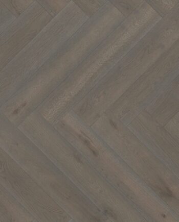 Паркет Дуб, ter Hürne, паркет елочкой, Oak azure brown, брашированная, V-образная фаскa, натуральное масло