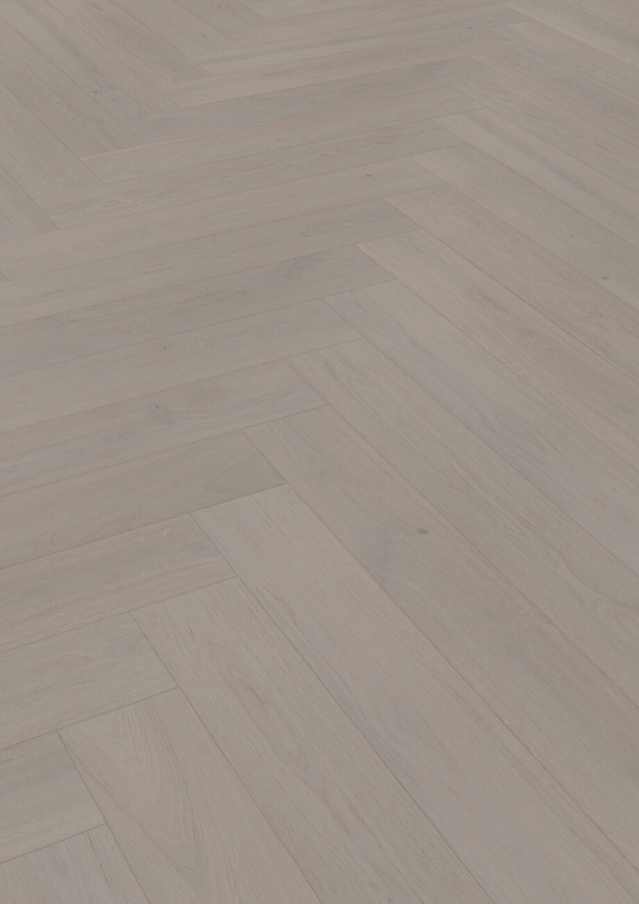 Паркет Дуб, ter Hürne, паркет елочкой, Oak grey, серый, брашированная, V-образная фаскa, особенно матовый лак – 2