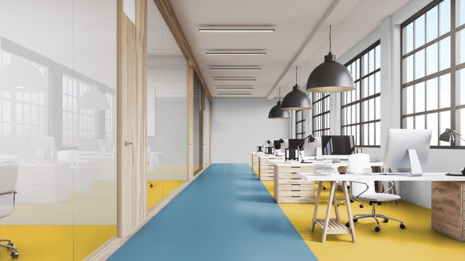 Линолеум Uni Walton Acoustic Plus 19 дБ 0095 Spring Blue