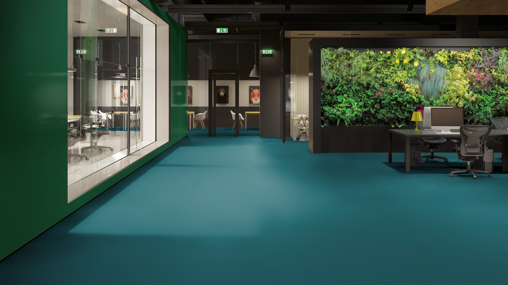 Линолеум Gerflor Lino Art Star 0023 Blue Turquoise – 2