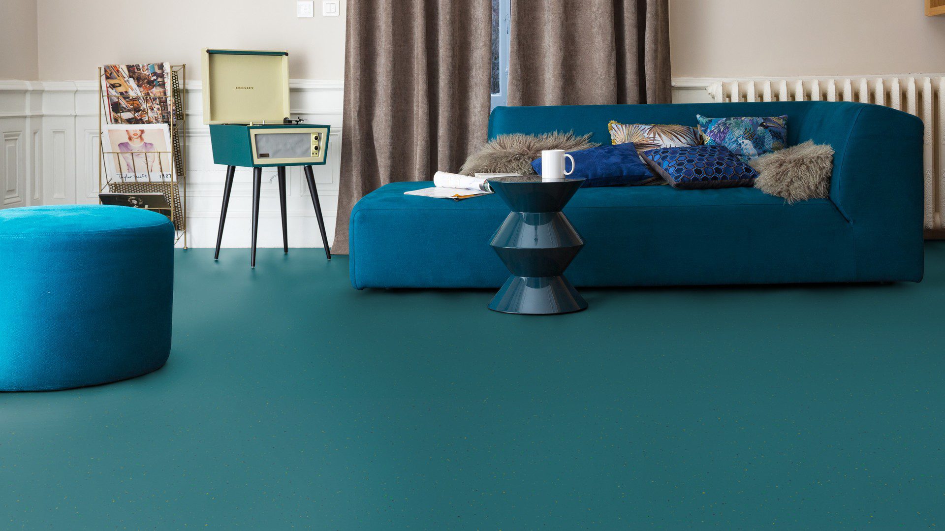 Линолеум Gerflor Lino Art Star 0023 Blue Turquoise – 4