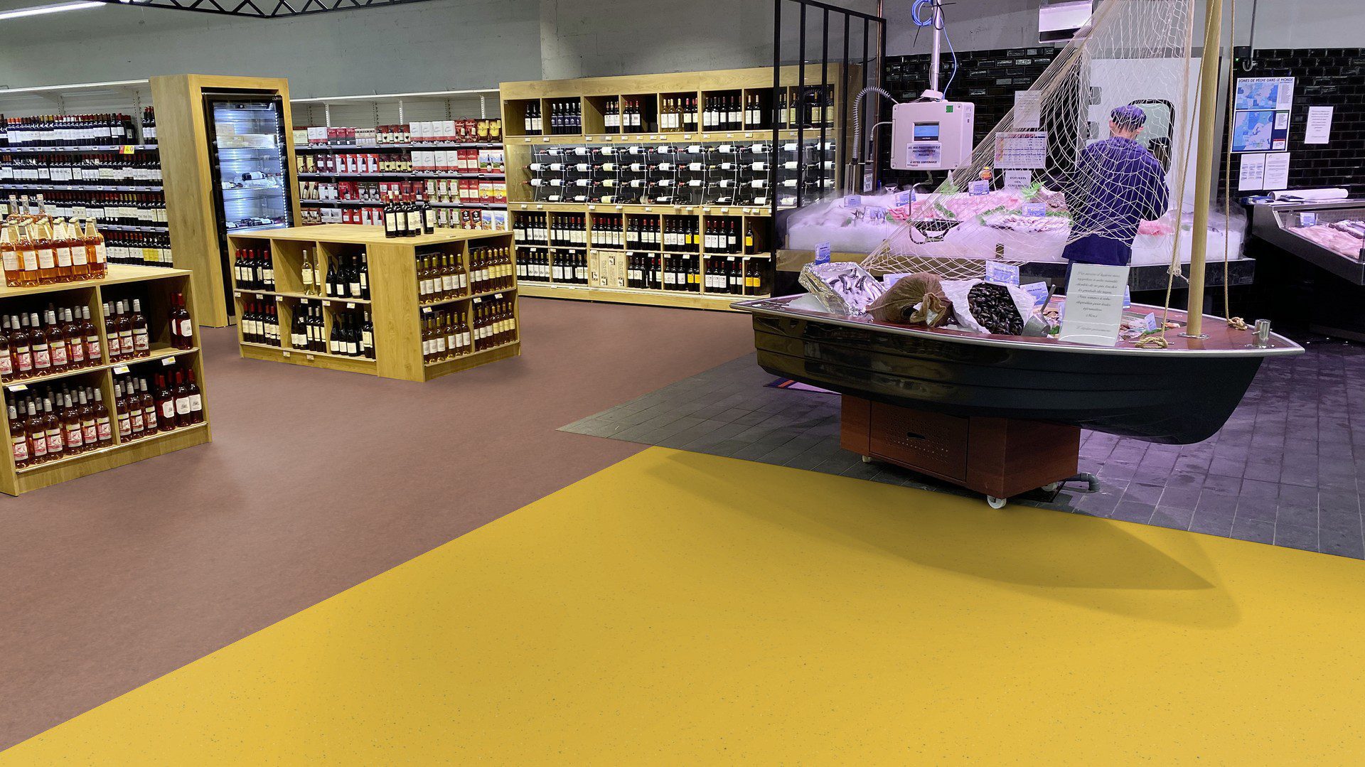 Линолеум Gerflor Marmorette 0003 Dark Brown – 3