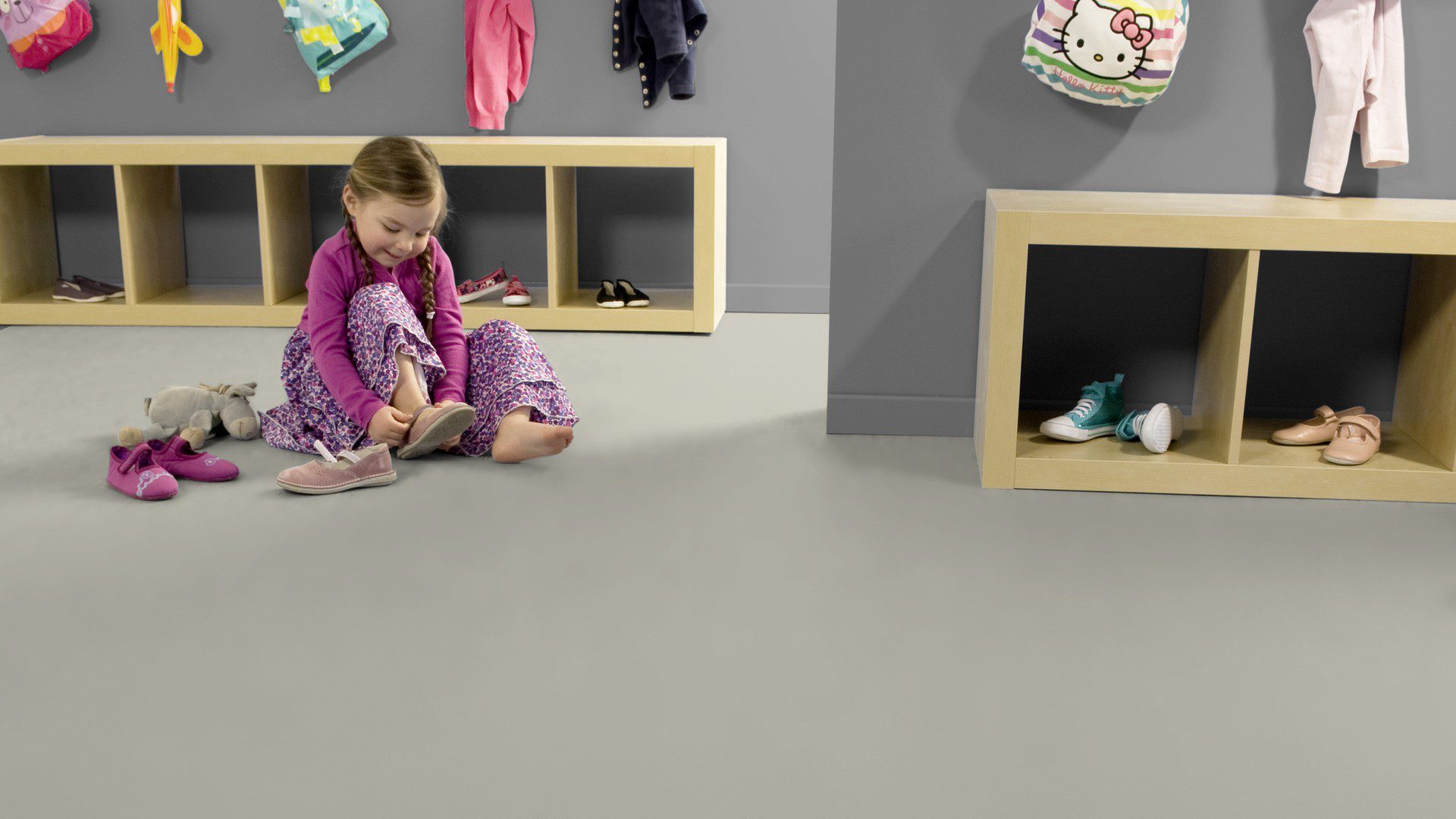 Линолеум Gerflor Uni Walton 0059 Frost Grey – 2