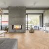 herringbone-flooring-thede-&-witte-oak-knotty-beveled-brushed-raw-oiled Herringbone flooring Thede & Witte oakknotty-beveled-brushed raw oiled installed on Livingroom floor