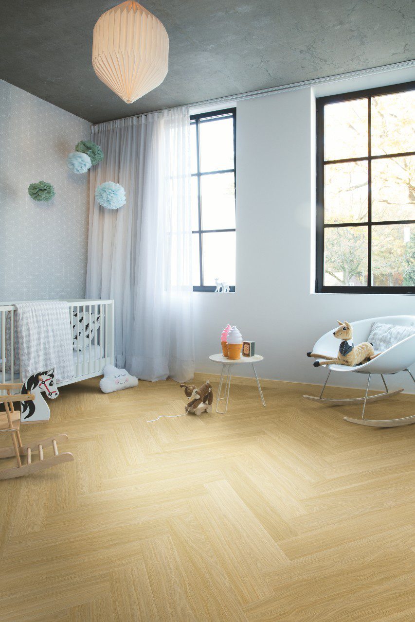 Виниловый ламинат LVT ёлочкой Quick-Step Pristine Serene Oak medium natural – 4