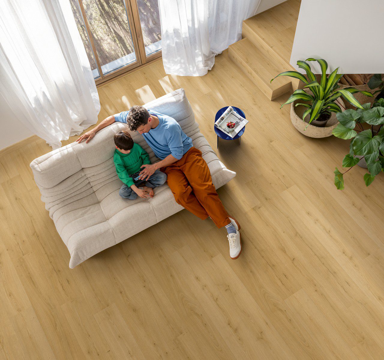 Виниловый ламинат Quick-Step Bloom Brushed Oak Honey – 8