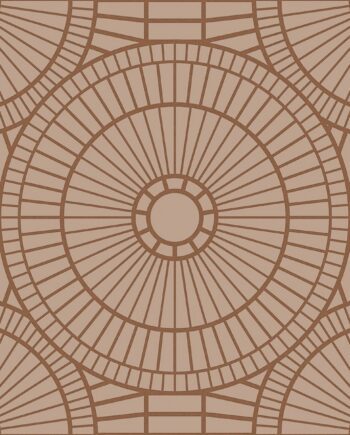 3D-рельефная декоративная керамическая плитка ABK Moooi Decor Library Hypnotic Owl Copper, 60x60 см, 8,5 мм, 3D-рельефная поверхность