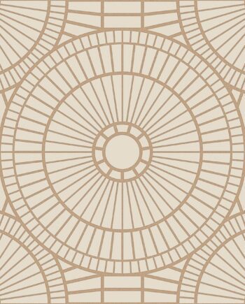 3D-рельефная декоративная керамическая плитка ABK Moooi Decor Library Hypnotic Owl Gold, 60x60 см, 8,5 мм, 3D-рельефная поверхность