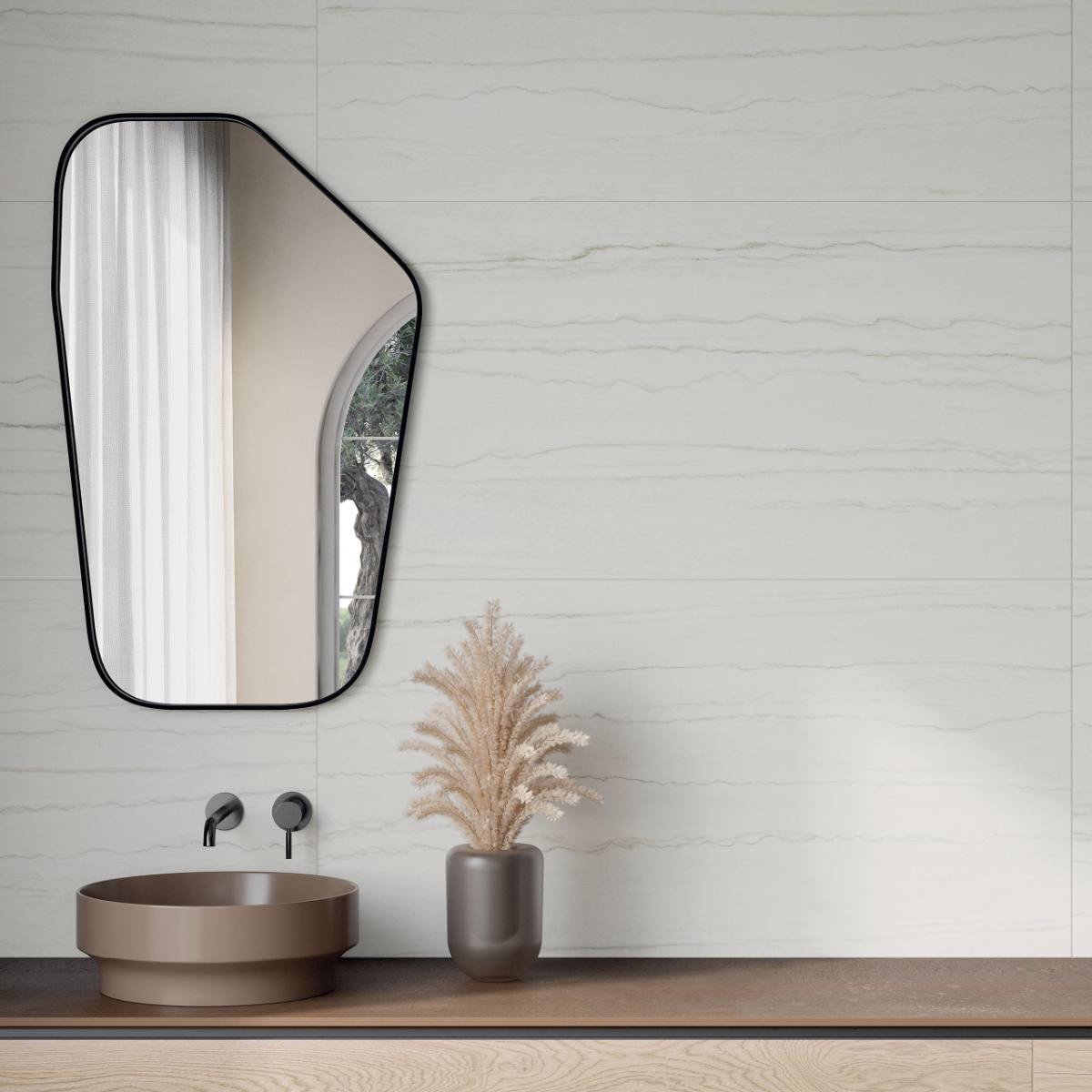 Керамическая плитка под мрамор ABK Sensi Nuance White Macaubas, 60x120 см, 8,5 мм, натуральная матовая, противоскользящая R10 – 3