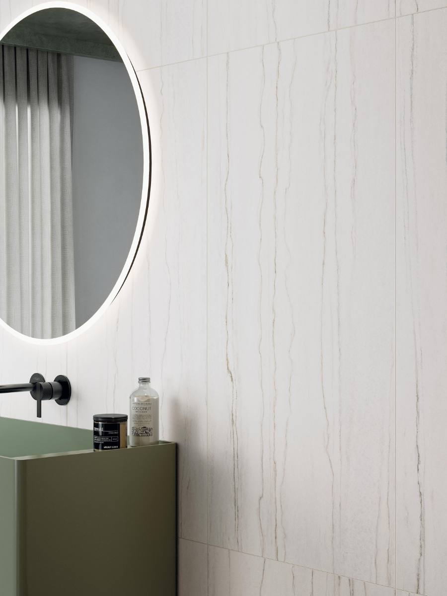 Керамическая плитка под мрамор ABK Sensi Nuance White Macaubas, 60x120 см, 8,5 мм, натуральная матовая, противоскользящая R10 – 4