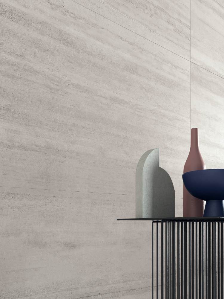 Декоративная керамическая плитка под бетон ABK LAB325 Form Pearl, 60x120 см, 8,5 мм, рельефная, матовая – 3