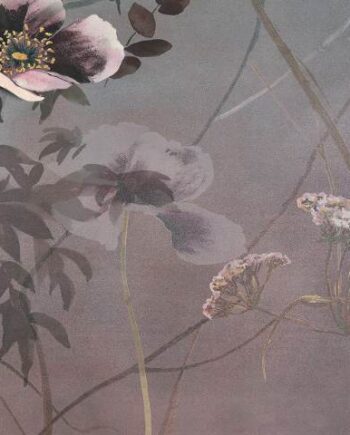Декоративная керамическая плитка с рисунком ABK Wide&Style Country Flowers Pink B, 120x240 см (4 x 60x120 см), 8,5 мм, матовая