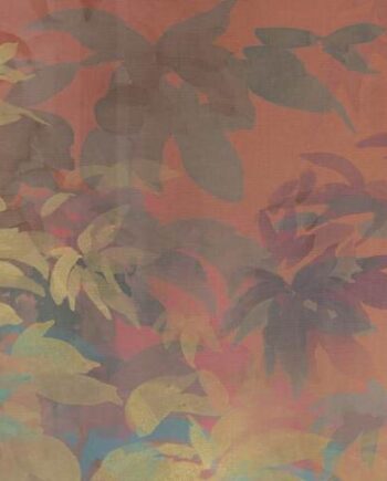 Декоративная керамическая плитка с рисунком ABK Wide&Style Foliage Orange A, 120x240 см (4 x 60x120 см), 8,5 мм, матовая
