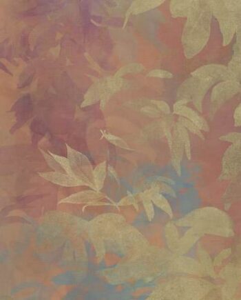 Декоративная керамическая плитка с рисунком ABK Wide&Style Foliage Orange B, 120x240 см (4 x 60x120 см), 8,5 мм, матовая
