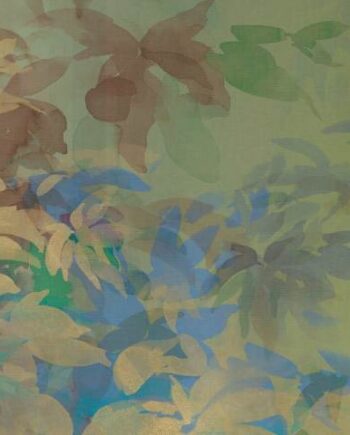 Декоративная керамическая плитка с рисунком ABK Wide&Style Foliage Yellow A, 120x240 см (4 x 60x120 см), 8,5 мм, матовая