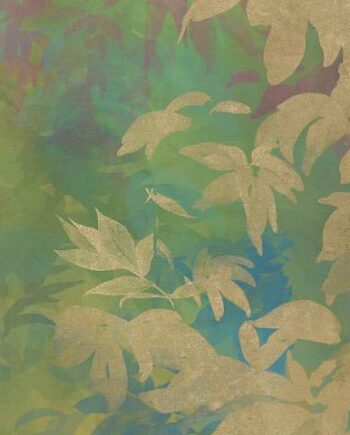Декоративная керамическая плитка с рисунком ABK Wide&Style Foliage Yellow B, 120x240 см (4 x 60x120 см), 8,5 мм, матовая