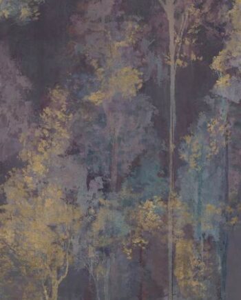 Декоративная керамическая плитка с рисунком ABK Wide&Style Trees Purple B, 120x240 см (4 x 60x120 см), 8,5 мм, матовая