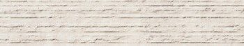 Декоративный керамический бордюр под камень ABK Era Groove Ivory, 5x120 см, 8,5 мм, рельефная, матовая