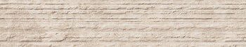 Декоративный керамический бордюр под камень ABK Era Groove Taupe, 5x120 см, 8,5 мм, рельефная, матовая