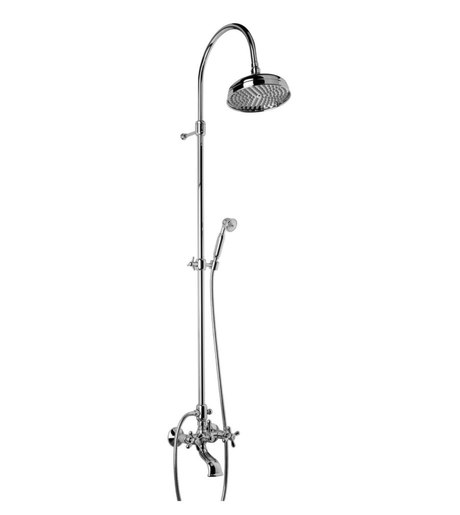 Душевая система для ванны со смесителем Emmevi Decò Classic 1201194, хром Душевая система для ванны со смесителем Emmevi Decò Classic 1201194