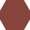 Kuusnurkne portselanplaat Dune Exa Garnet, 15x17 cm, 8 mm, granaatpunane, R10