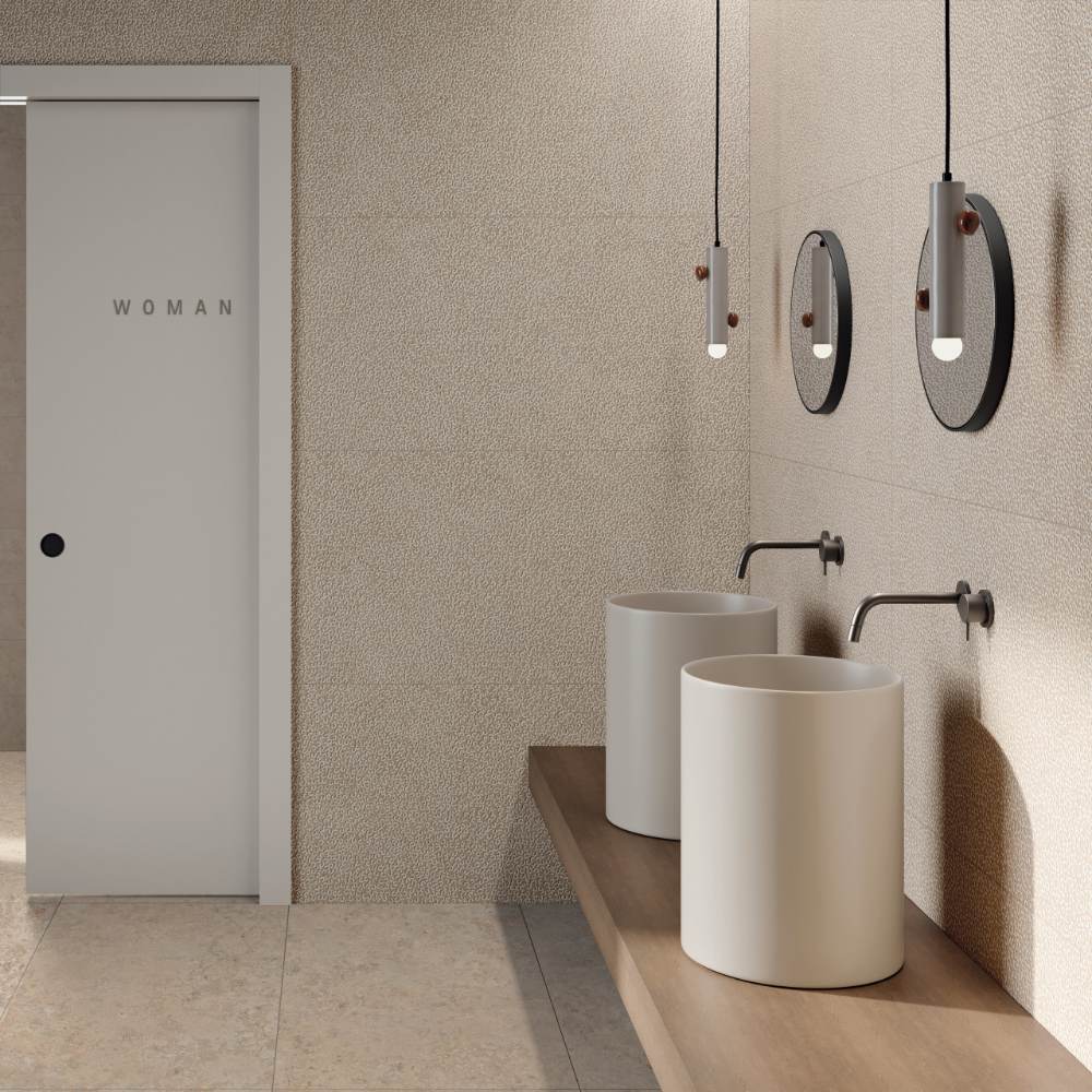 Керамическая плитка под камень ABK Poetry Stone Reloaded Jura Sand, 20x120 см, 8,5 мм, натуральная матовая P.tech, противоскользящая R10 – 4
