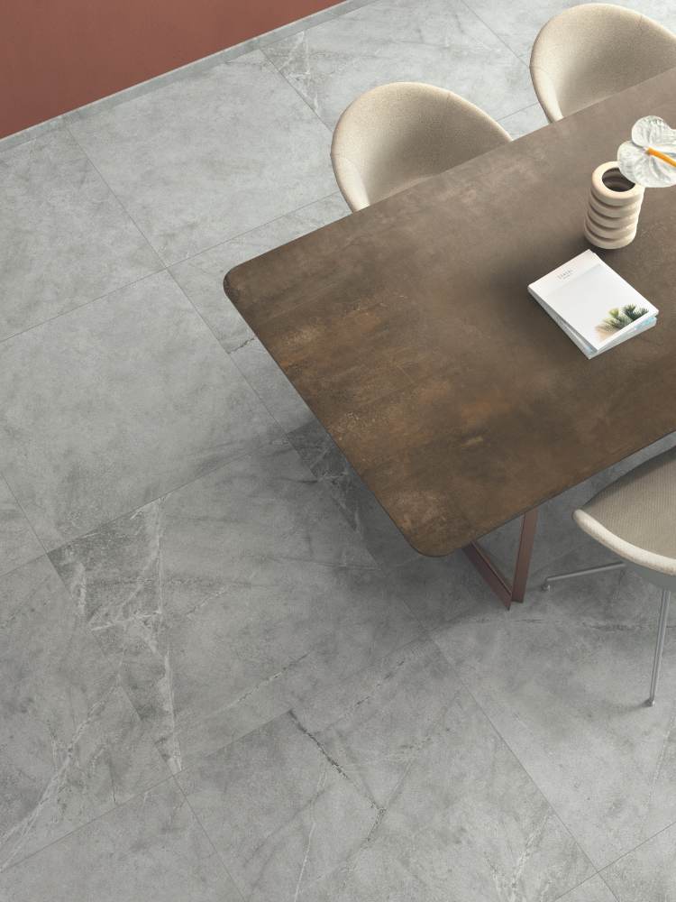 Напольная керамическая плитка под камень ABK Atlantis Grey, 60x120 см, 8,5 мм, полуполированная (lappato) – 3