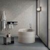 Декоративная керамическая плитка под камень ABK Cliff Chevron Ash, 60x120 см, 8,5 мм, 3D-рельеф «ёлочка», матовая – 4