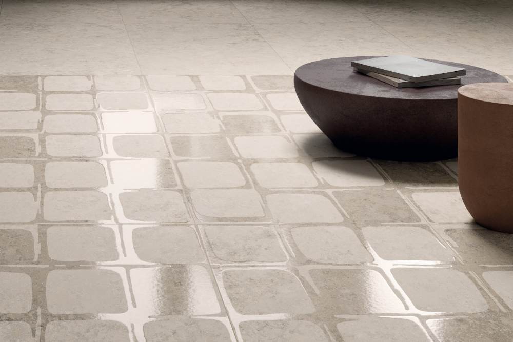 Декоративная керамическая плитка под камень ABK Poetry Stone Reloaded Wet, 60x60 см, 8,5 мм, декор с рисунком, матовая – 4