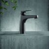 Высокий смеситель для раковины Emmevi Nicla 89003TCBIG без клапана, чёрный хром Высокий смеситель для раковины Emmevi Nicla 89003TCBIG без клапана – 5
