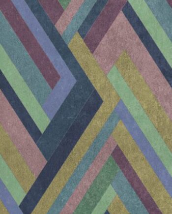 Крупноформатная декоративная плита с рисунком ABK Wide&Style Blocks Violet, 120x280 см, 6 мм, матовая