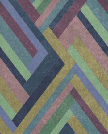 Крупноформатная декоративная плита с рисунком ABK Wide&Style Blocks Violet, 160x320 см, 6 мм, матовая