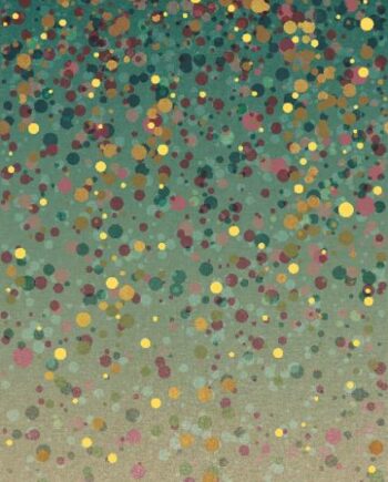 Крупноформатная декоративная плита с рисунком ABK Wide&Style Confetti Green B, 120x280 см, 6 мм, матовая